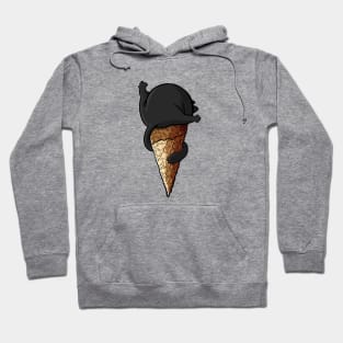 ICE CREAM BLACK CAT Hoodie